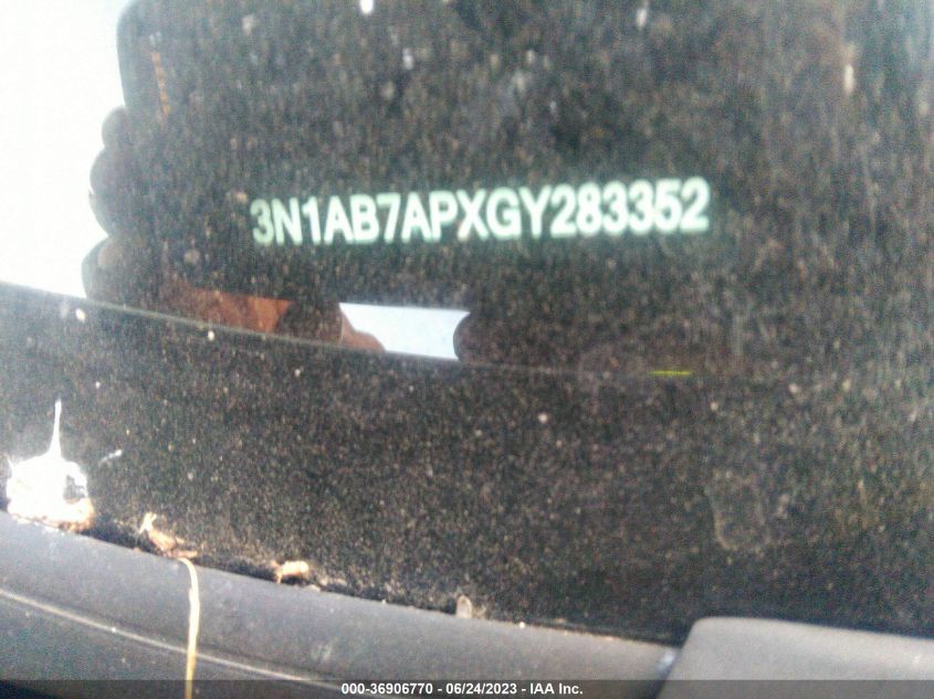 2016 NISSAN SENTRA S/SV/SR/SL - 3N1AB7APXGY283352