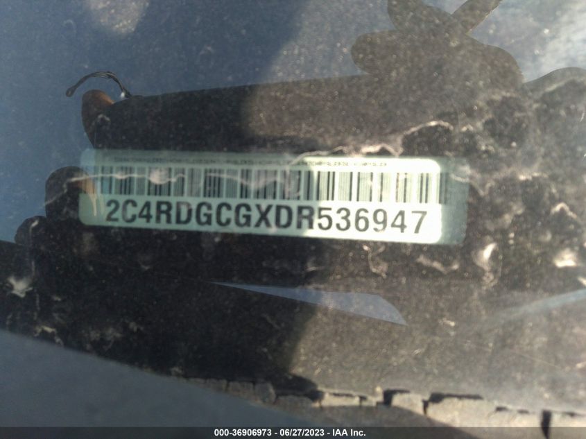 2013 DODGE GRAND CARAVAN SXT - 2C4RDGCGXDR536947