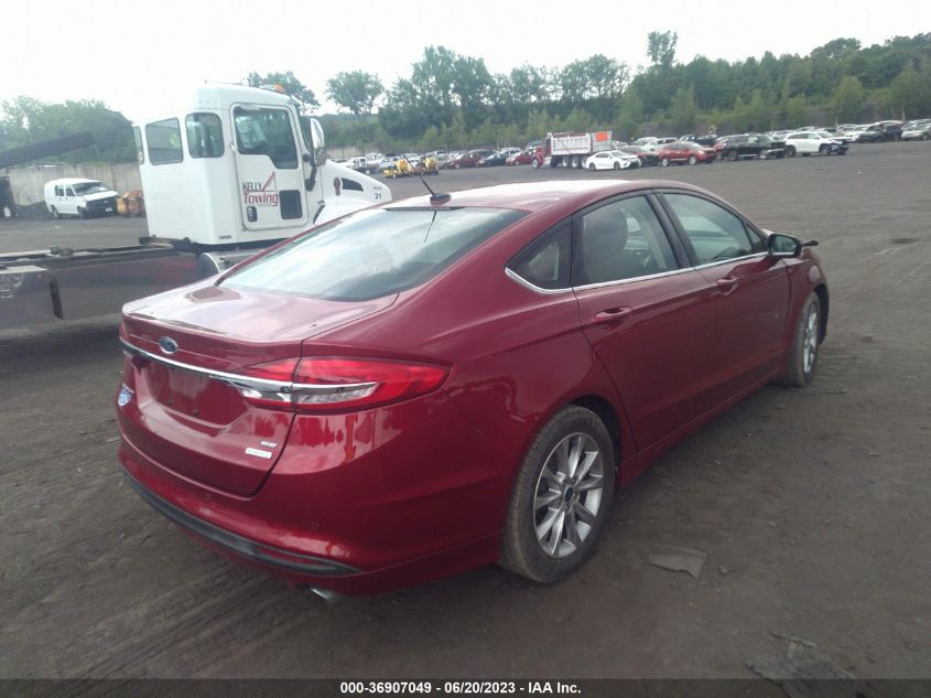 2017 FORD FUSION SE - 3FA6P0HD0HR320451