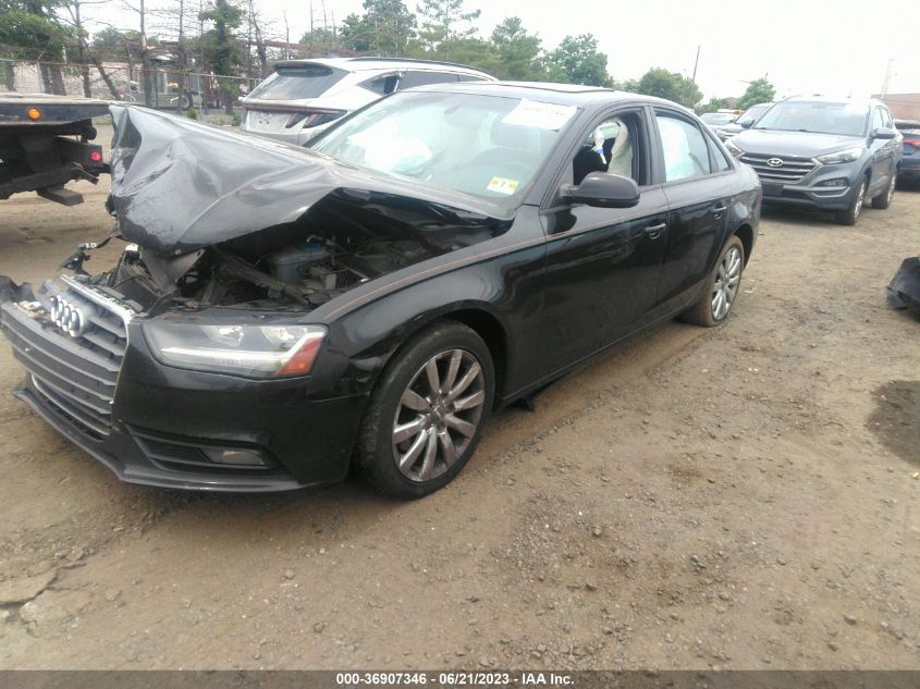 2014 AUDI A4 PREMIUM - WAUBFAFL0EN010100