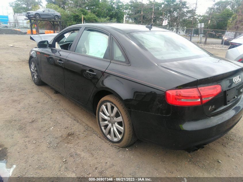 2014 AUDI A4 PREMIUM - WAUBFAFL0EN010100