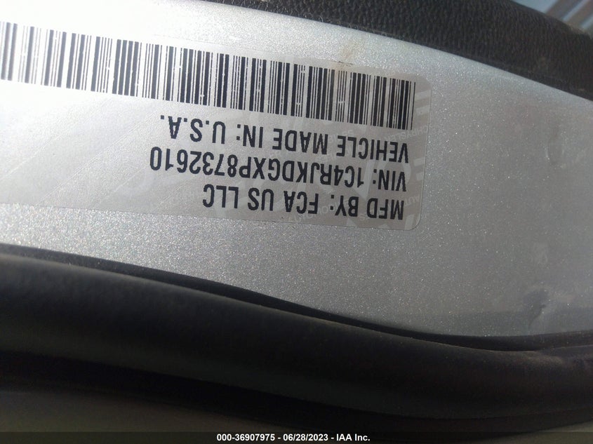 VIN 1C4RJKDGXP8732610 2023 JEEP GRAND CHEROKEE L OVERLAND