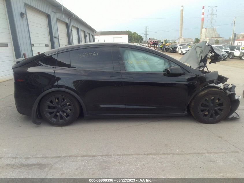 VIN: 7SAXCDE56NF364761 2022 TESLA MODEL X