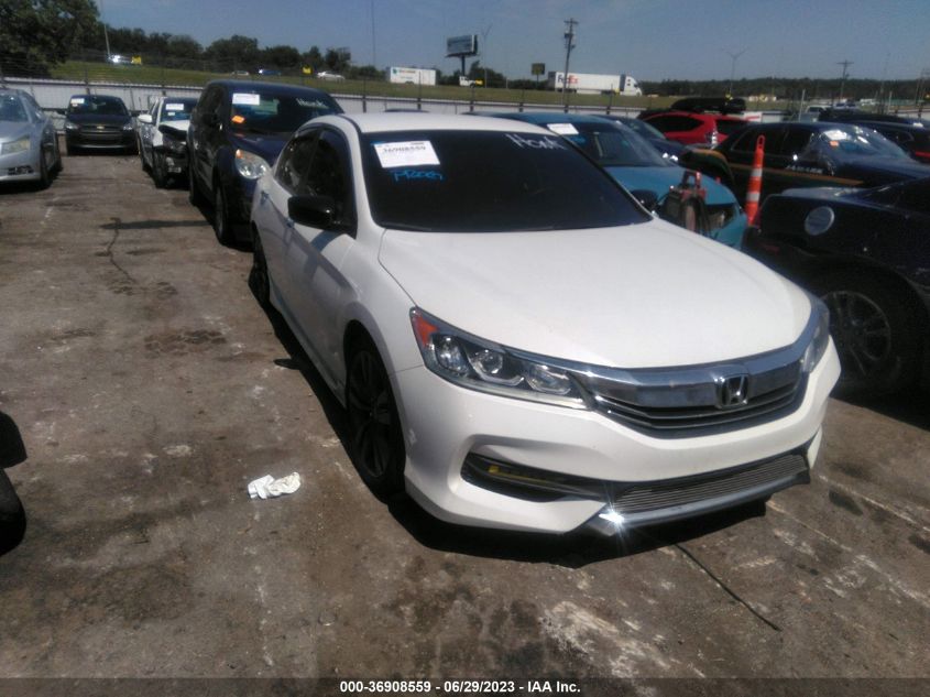 2017 HONDA ACCORD SEDAN SPORT - 1HGCR2E56HA009599