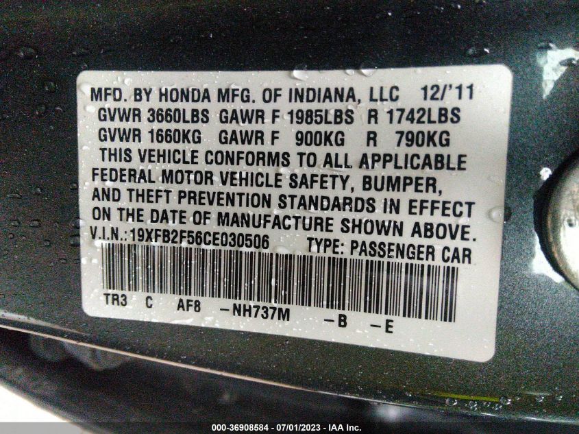 2015 HONDA CIVIC SEDAN LX - 2HGFB2F52FH514148