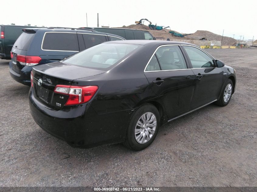 2014 TOYOTA CAMRY HYBRID LE/XLE/SE LIMITED EDITION - 4T1BD1FK2EU129073
