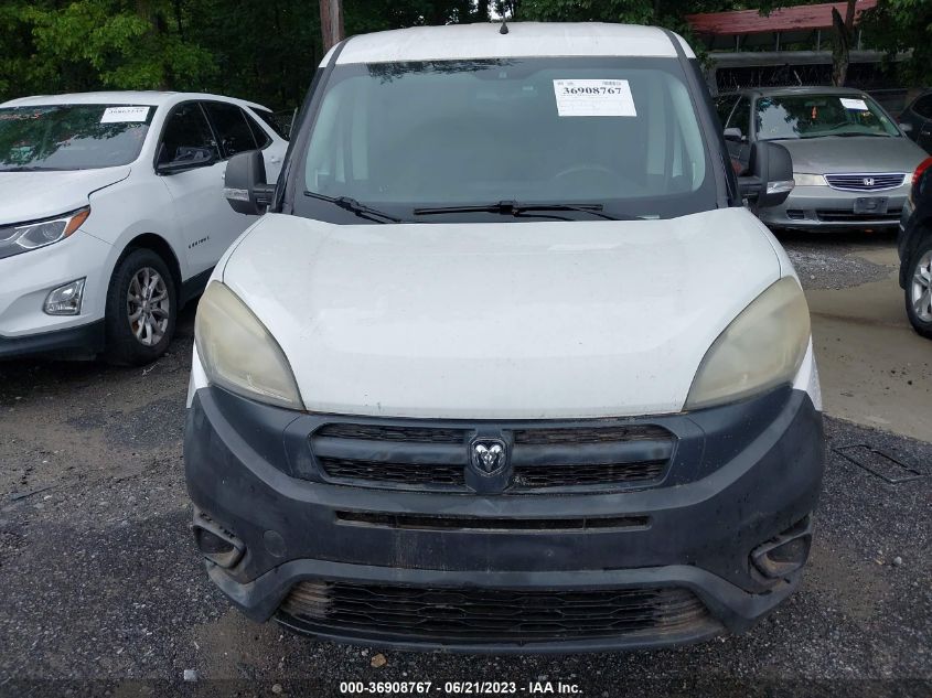 2016 RAM PROMASTER CITY CARGO VAN TRADESMAN - ZFBERFAT9G6B41606