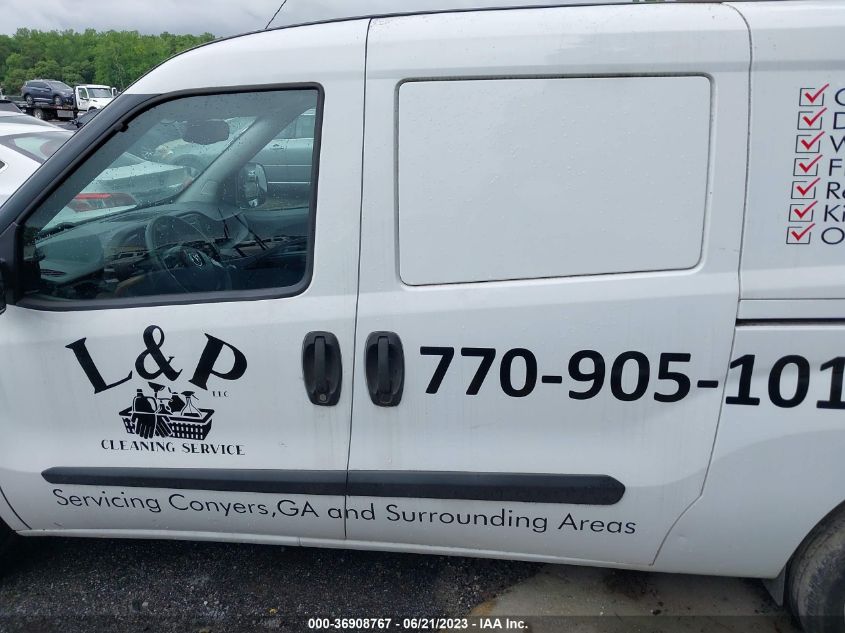2016 RAM PROMASTER CITY CARGO VAN TRADESMAN - ZFBERFAT9G6B41606