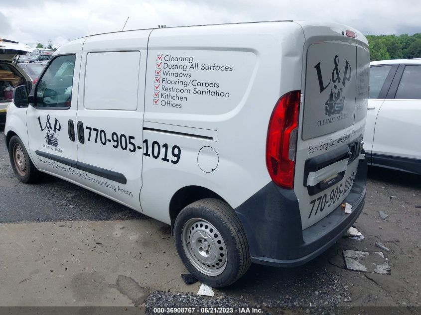 2016 RAM PROMASTER CITY CARGO VAN TRADESMAN - ZFBERFAT9G6B41606