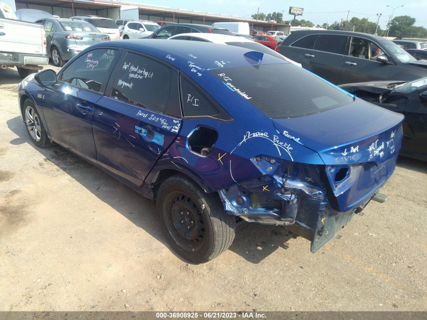 VIN 2HGFE2F5XNH546951 2022 HONDA CIVIC SEDAN SPORT