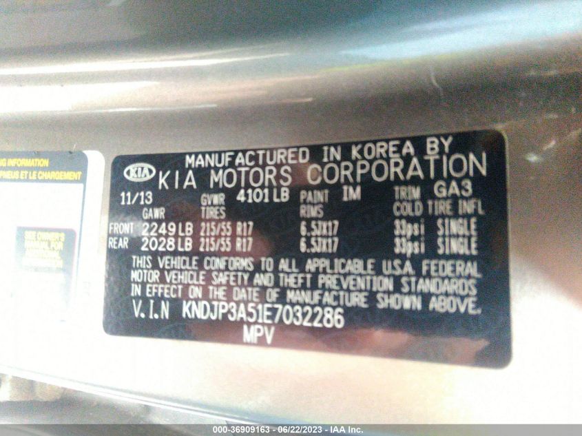 2014 KIA SOUL + - KNDJP3A51E7032286