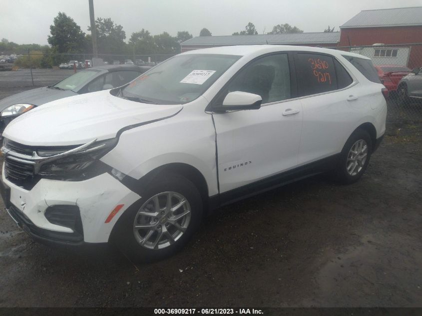 2022 CHEVROLET EQUINOX LT - 3GNAXUEV3NL148530