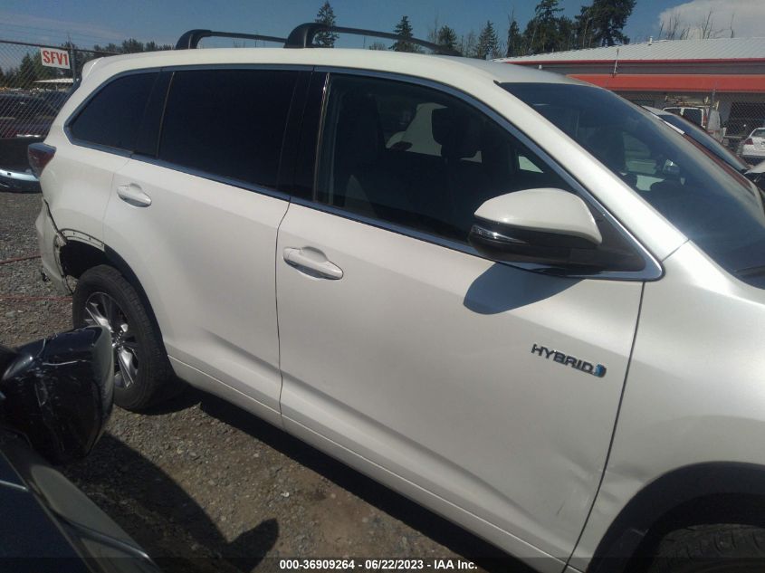 2015 TOYOTA HIGHLANDER HYBRID LE 5TDBCRFH4FS009081