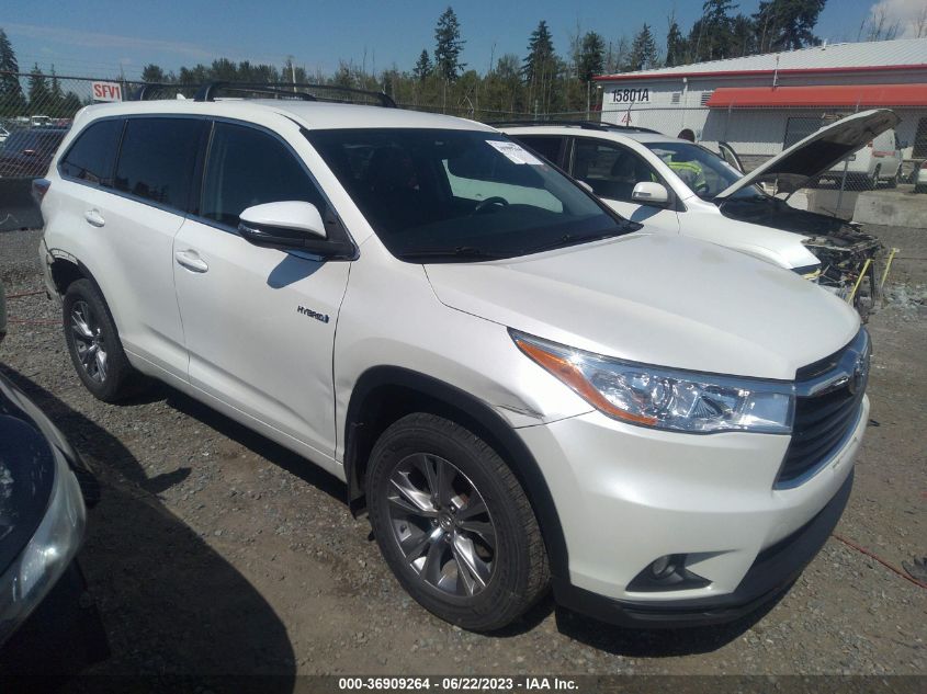 2015 TOYOTA HIGHLANDER HYBRID LE - 5TDBCRFH4FS009081