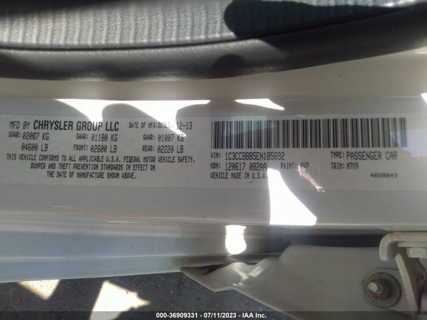 2014 CHRYSLER 200 TOURING - 1C3CCBBB5EN185692