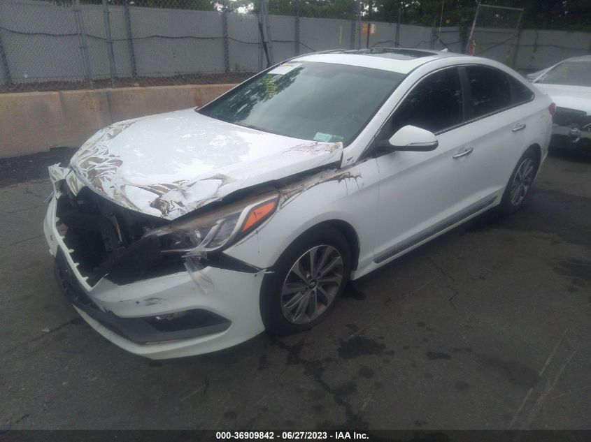 2016 HYUNDAI SONATA 2.4L SPORT - 5NPE34AF5GH328082