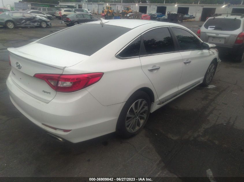 2016 HYUNDAI SONATA 2.4L SPORT - 5NPE34AF5GH328082