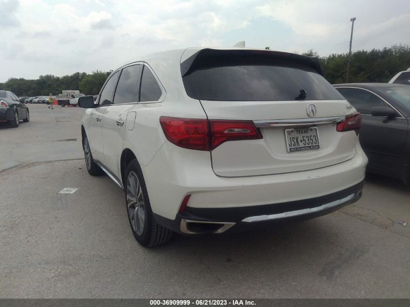 2017 ACURA MDX W/TECHNOLOGY PKG - 5FRYD3H59HB012488
