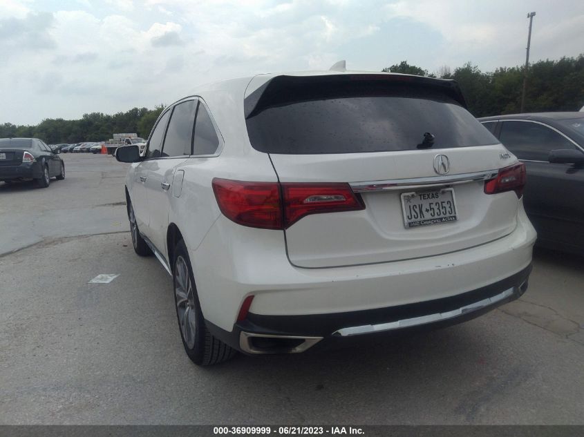 2017 ACURA MDX W/TECHNOLOGY PKG - 5FRYD3H59HB012488
