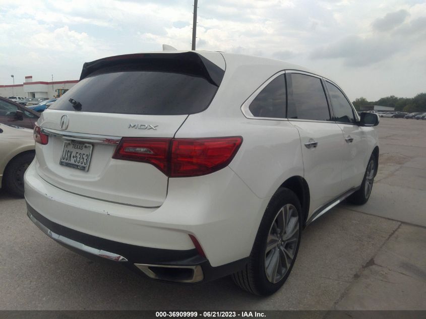 2017 ACURA MDX W/TECHNOLOGY PKG - 5FRYD3H59HB012488