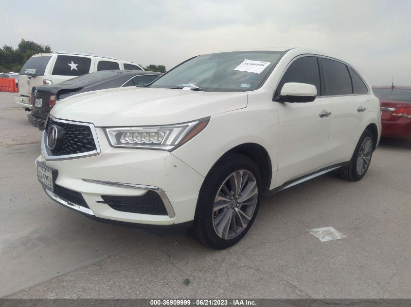 2017 ACURA MDX W/TECHNOLOGY PKG - 5FRYD3H59HB012488