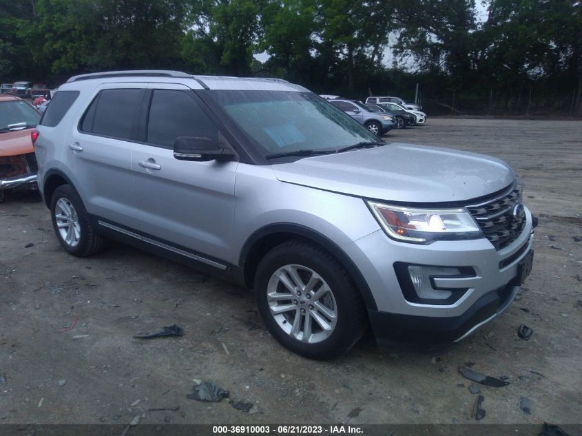 2016 FORD EXPLORER XLT - 1FM5K7D85GGD09517