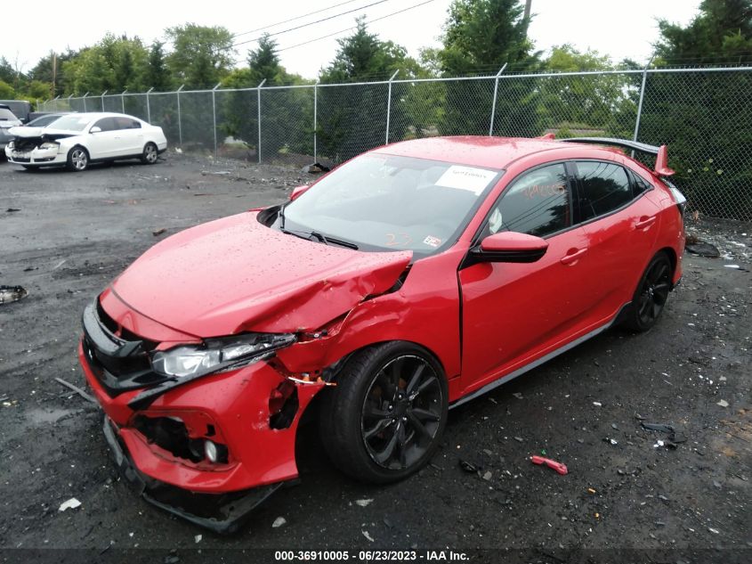 2017 HONDA CIVIC HATCHBACK SPORT - SHHFK7H45HU225756