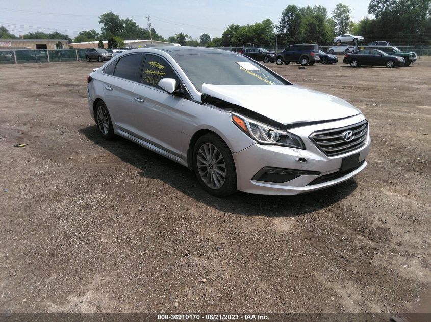 2015 HYUNDAI SONATA 2.4L SPORT - 5NPE34AF2FH100037