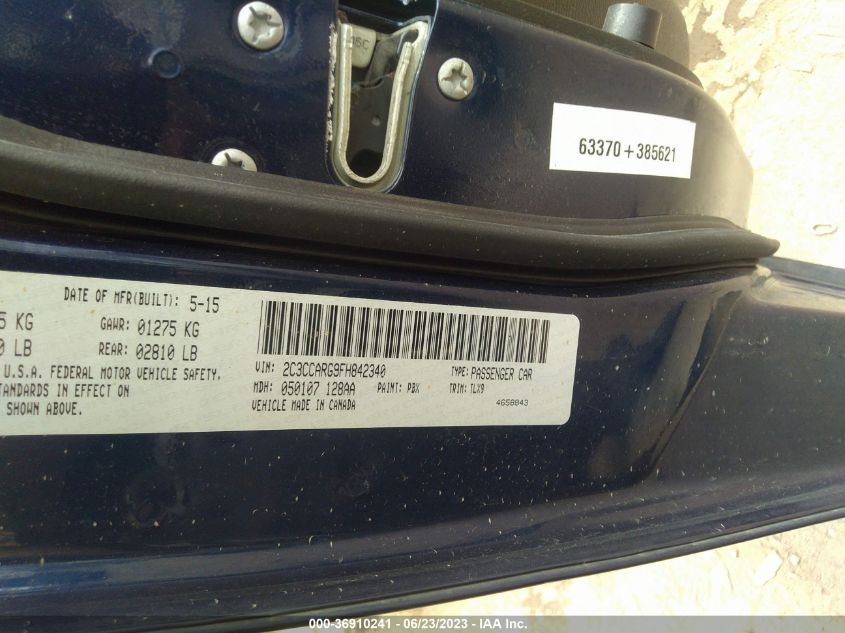 2015 CHRYSLER 300 LIMITED - 2C3CCARG9FH842340