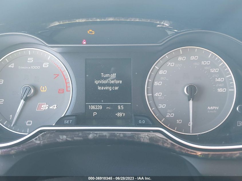 2014 AUDI S4 3.0T PREMIUM PLUS WAUBGAFL3EA132664