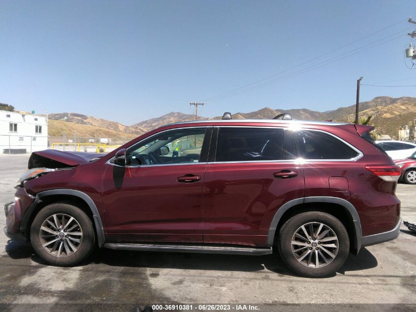 2018 TOYOTA HIGHLANDER SE/XLE - 5TDKZRFH1JS249499