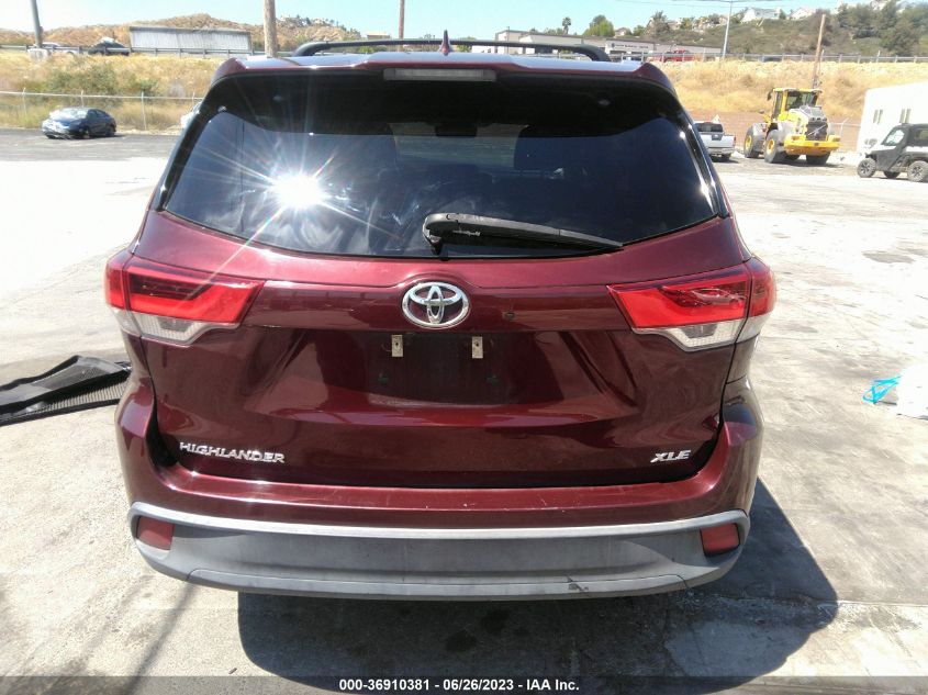 2018 TOYOTA HIGHLANDER SE/XLE - 5TDKZRFH1JS249499