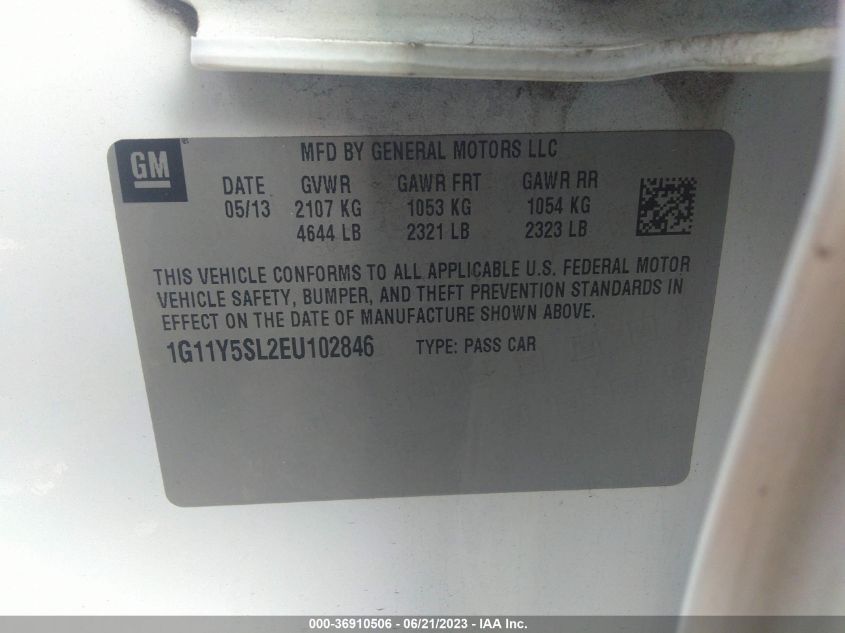 2014 CHEVROLET IMPALA LS - 1G11Y5SL2EU102846