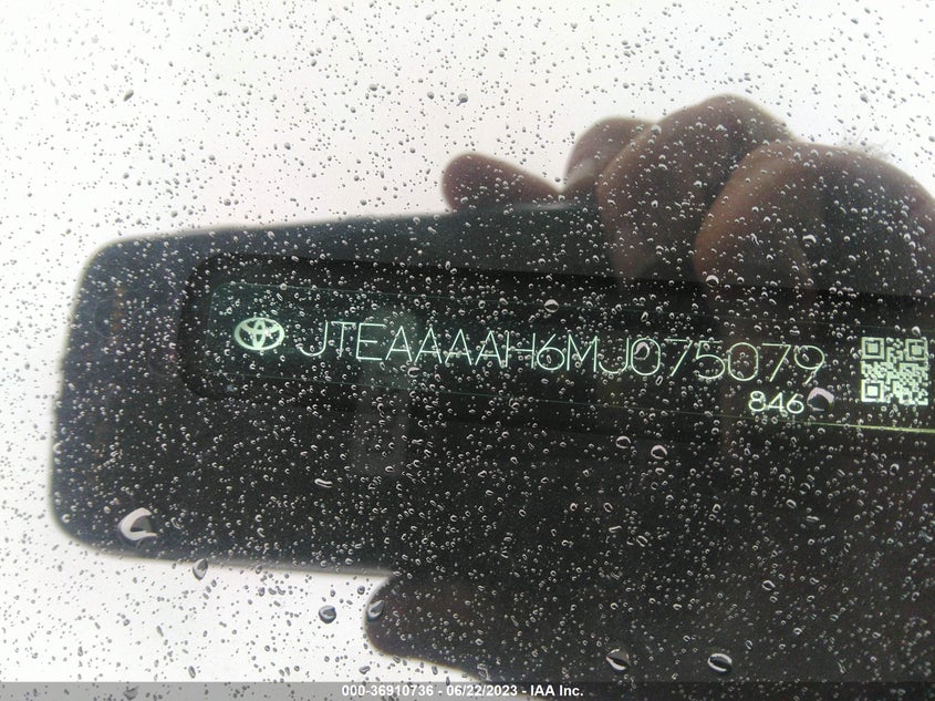 VIN JTEAAAAH6MJ075079 2021 TOYOTA VENZA LE/XLE/LIMITED
