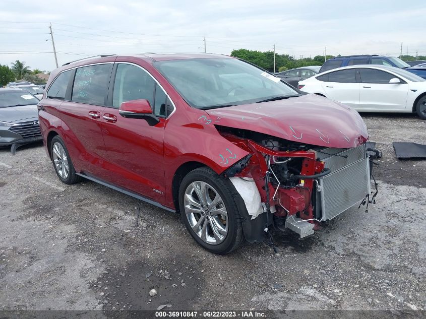 2021 TOYOTA SIENNA LIMITED/PLATINUM - 5TDERKEC9MS018431
