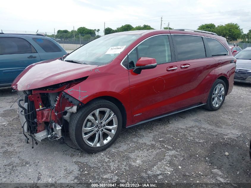 2021 TOYOTA SIENNA LIMITED/PLATINUM - 5TDERKEC9MS018431