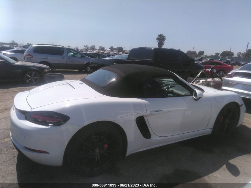 2017 PORSCHE 718 BOXSTER - WP0CA2A87HS221766