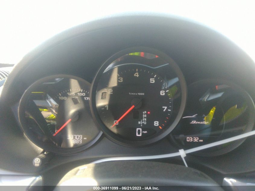 2017 PORSCHE 718 BOXSTER - WP0CA2A87HS221766