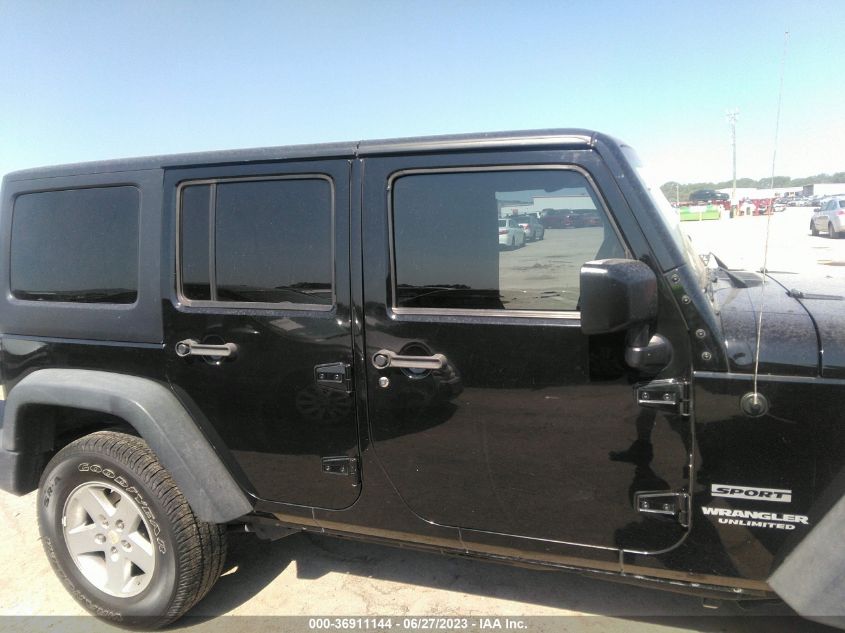 2014 JEEP WRANGLER UNLIMITED SPORT - 1C4BJWDG1EL282901