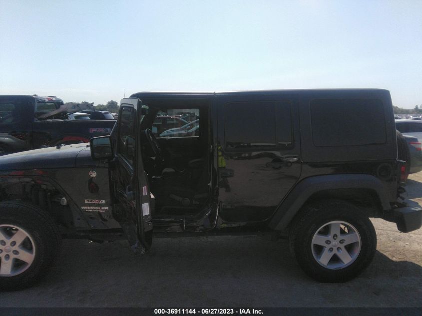 2014 JEEP WRANGLER UNLIMITED SPORT - 1C4BJWDG1EL282901