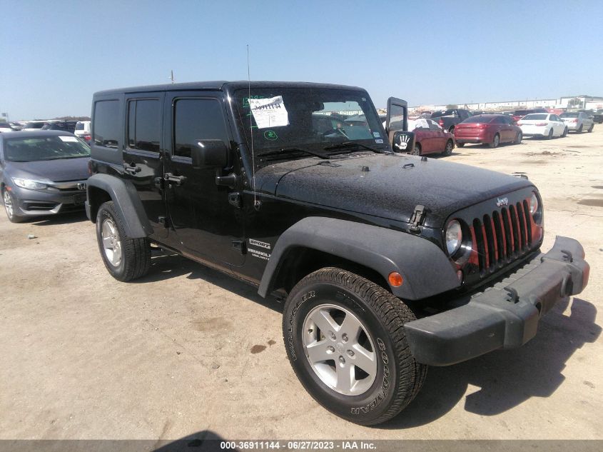 2014 JEEP WRANGLER UNLIMITED SPORT - 1C4BJWDG1EL282901