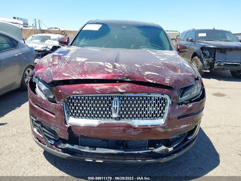 2019 LINCOLN NAUTILUS RESERVE 2LMPJ6L91KBL12452