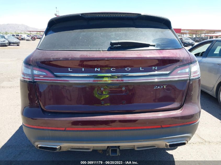 2019 LINCOLN NAUTILUS RESERVE 2LMPJ6L91KBL12452
