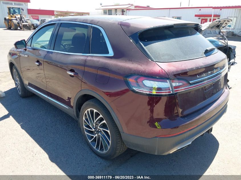 2019 LINCOLN NAUTILUS RESERVE 2LMPJ6L91KBL12452