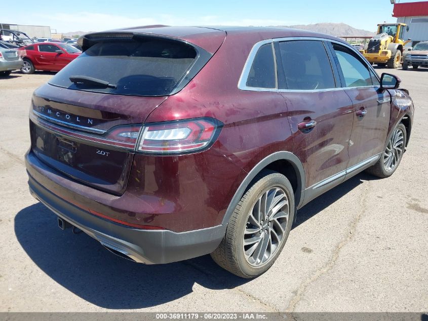 2019 LINCOLN NAUTILUS RESERVE 2LMPJ6L91KBL12452