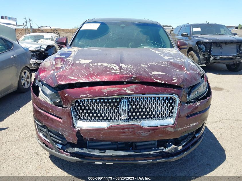 2019 LINCOLN NAUTILUS RESERVE 2LMPJ6L91KBL12452