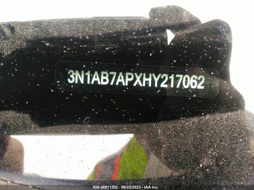 2017 NISSAN SENTRA S/SV/SR/SL - 3N1AB7APXHY217062