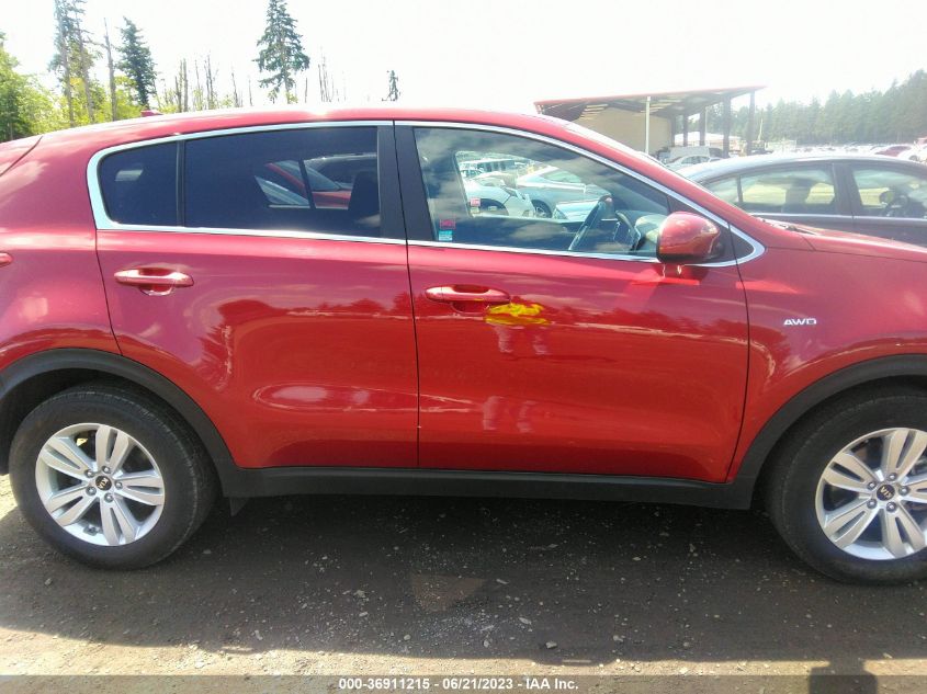 2018 KIA SPORTAGE LX - KNDPMCAC9J7326854
