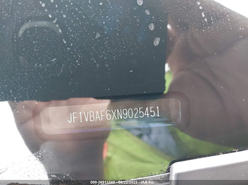 2022 SUBARU WRX PREMIUM - JF1VBAF6XN9025451