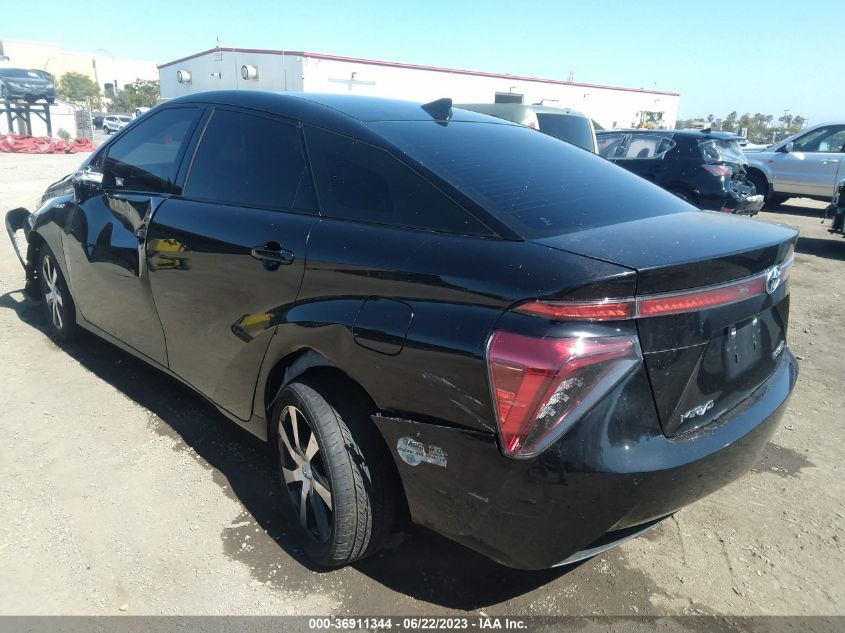 2016 TOYOTA MIRAI JTDBVRBD3GA000996